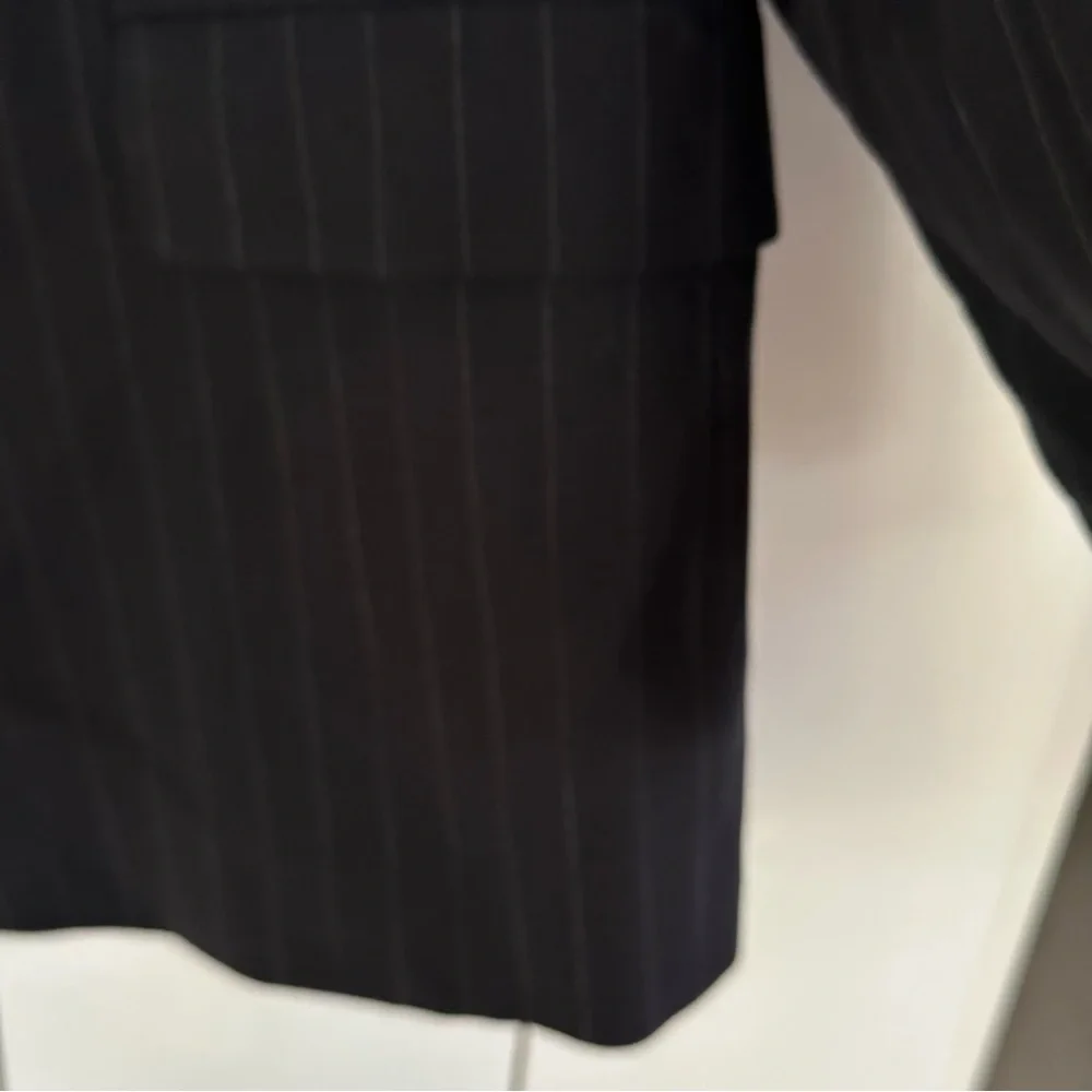 Brooks Brothers Brooksease Wool Pinstripe Suit Jacket 48R